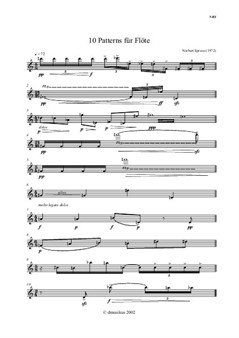 Zehn Patterns für Flöte